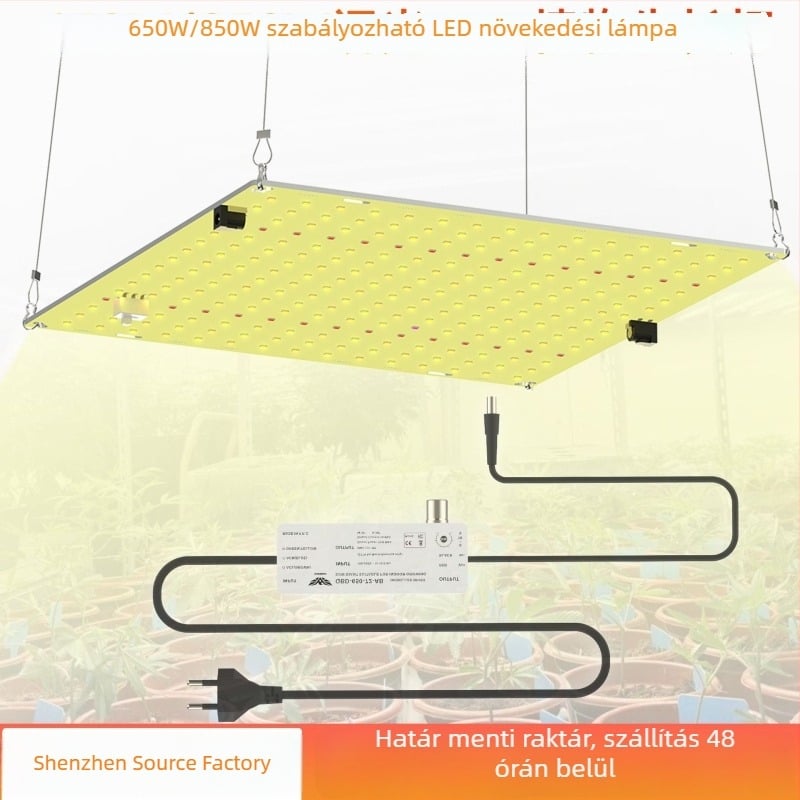 Állítható LED növénytermesztő lámpa, 650W–1500W, kvantum kiegészítő fény szukkulenseknek és palántáknak