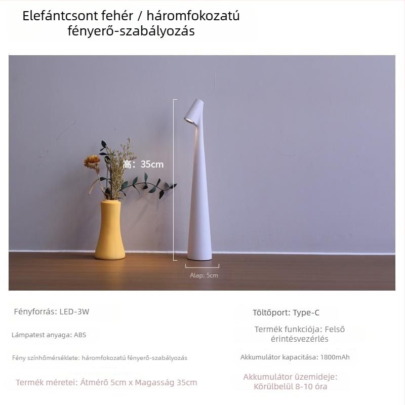 Gyermekszoba asztali lámpa szemvédővel, hangulatfény, geometriális 3D dizájn, alumínium árnyékoló, érintéses kapcsoló, konnektoros tápegység, dekoratív éjjeli lámpa