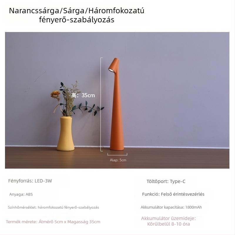 Gyermekszoba asztali lámpa szemvédővel, hangulatfény, geometriális 3D dizájn, alumínium árnyékoló, érintéses kapcsoló, konnektoros tápegység, dekoratív éjjeli lámpa