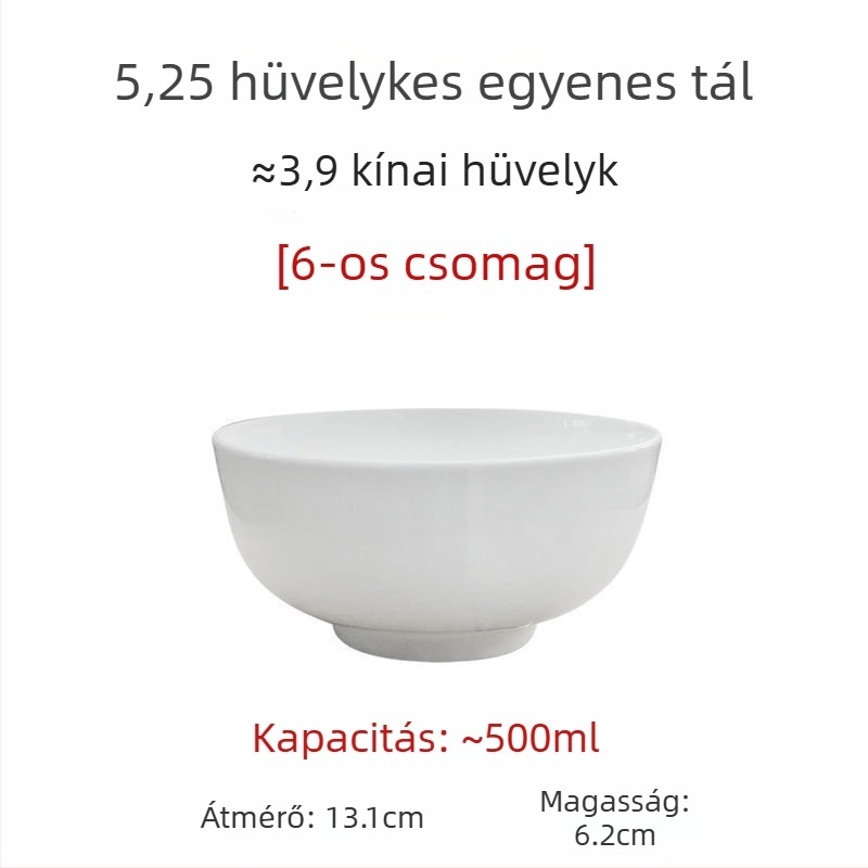 Nagy fehér csontporcelán leveses és salátás tálak, 5/7/9 hüvelyk, ólommentes, otthoni használatra