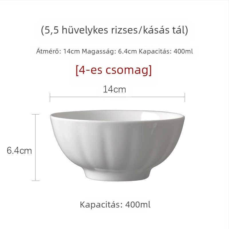 Nagy fehér csontporcelán leveses és salátás tálak, 5/7/9 hüvelyk, ólommentes, otthoni használatra