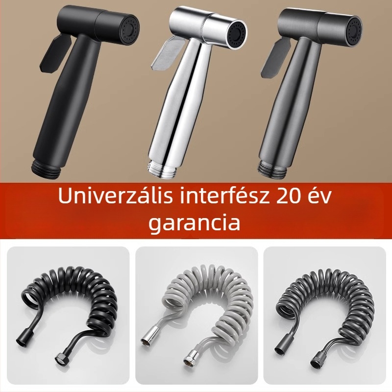 Rozsdamentes acél WC-bidet sprayer készlet — magasnyomású vízsugár a fürdőszobába