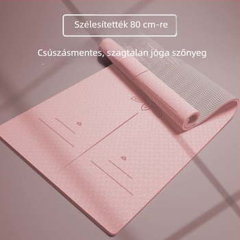 Jógaszőnyeg, csúszásmentes, extra vastag és széles, ütéscsillapító és hangszigetelő, otthoni használatra és beltéri edzésekhez; ugrókötélhez való matrac enyhe hibával