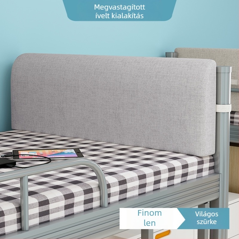 Kollégiumi ágyhoz háttámaszos párna, felső- és alsó bunkához, egyszemélyes ágyhoz