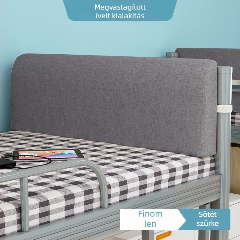 Kollégiumi ágyhoz háttámaszos párna, felső- és alsó bunkához, egyszemélyes ágyhoz