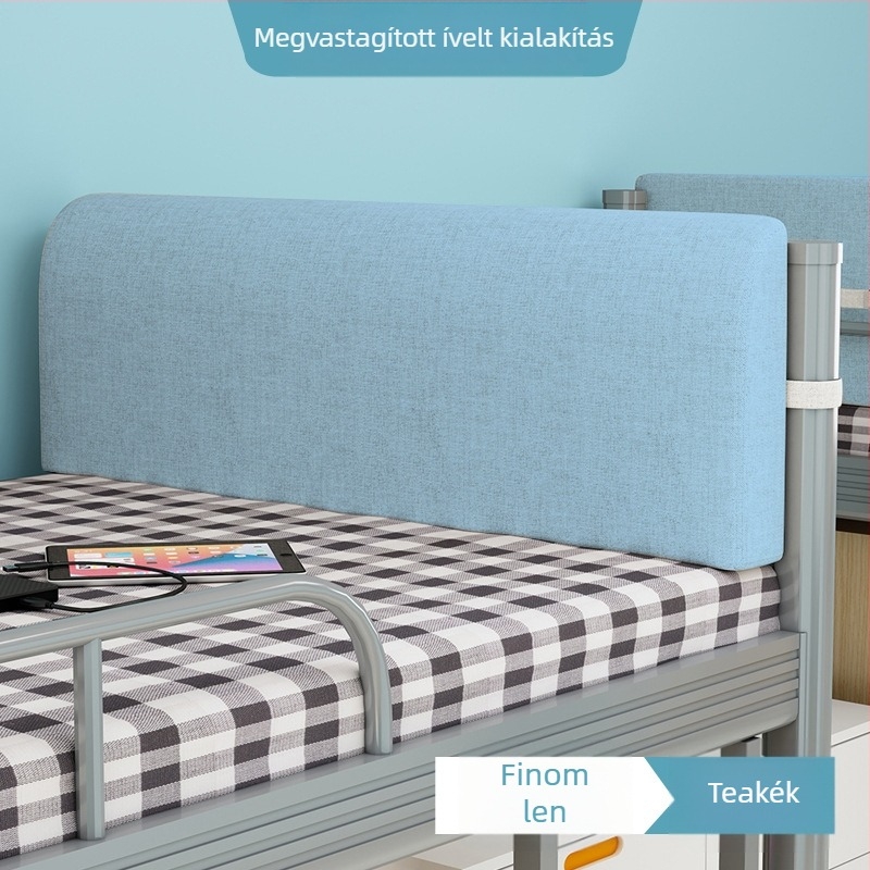 Kollégiumi ágyhoz háttámaszos párna, felső- és alsó bunkához, egyszemélyes ágyhoz