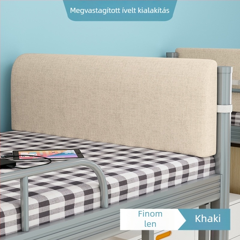 Kollégiumi ágyhoz háttámaszos párna, felső- és alsó bunkához, egyszemélyes ágyhoz