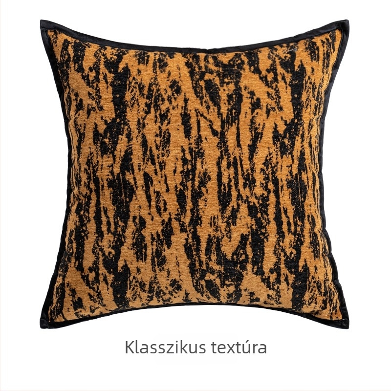 Francia krém stílusú párnahuzat kanapéra, fekete-fehér, modern lux, oversized hátpárnahuzat