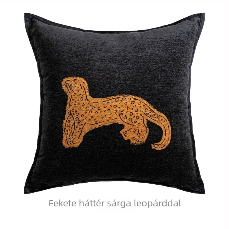 Francia krém stílusú párnahuzat kanapéra, fekete-fehér, modern lux, oversized hátpárnahuzat