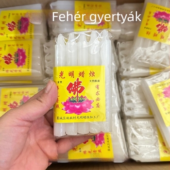 11 cm hosszú piros gyertyák, 10 darabos készlet, otthoni vészvilágítás
