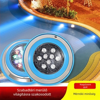 Víz alatti LED medencevilágítás, vízálló, színes, beépített alatti spotlámpa, tájvilágító gömblámpa