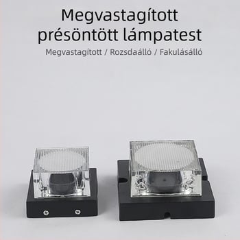 LED pont fényforrás 90x90, öntött alumínium ház PC burkolattal, kültéri tájépítészi világítás hidak és épületek külső falaihoz