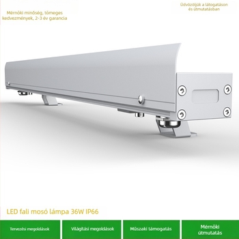 Kültéri vízálló Cree LED falmosó lámpa, 36W, 2700K/3000K/2200K, lineáris ház