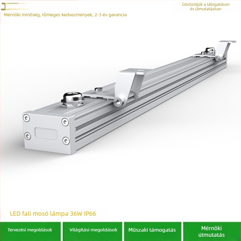 Kültéri vízálló Cree LED falmosó lámpa, 36W, 2700K/3000K/2200K, lineáris ház