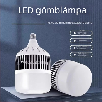 LED lámpa háztartási használatra, ultra fényes, E27 csavaros foglalattal, nagy teljesítményű világítás ipari környezetekhez, 60W/260W