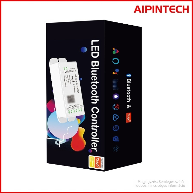 Graffiti Bluetooth LED-vezérlő intelligens applikációs dimmerrel, 12–24V LED-szalaghoz