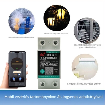 4G-s mobil távirányítású kapcsoló 220V-hoz – nagy teljesítményű vízszivattyú, utcai világítás, intelligens vezérlés