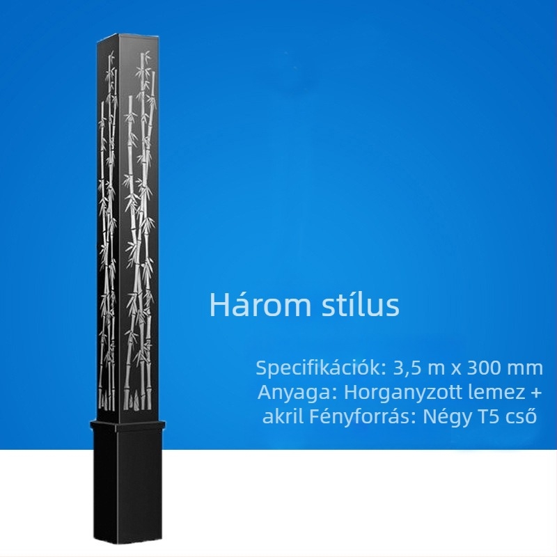 Napelemes LED kültéri lámpa, kínai stílusú, négyzet alakú tájvilágítás útvonalakhoz, parkokhoz és terekhez