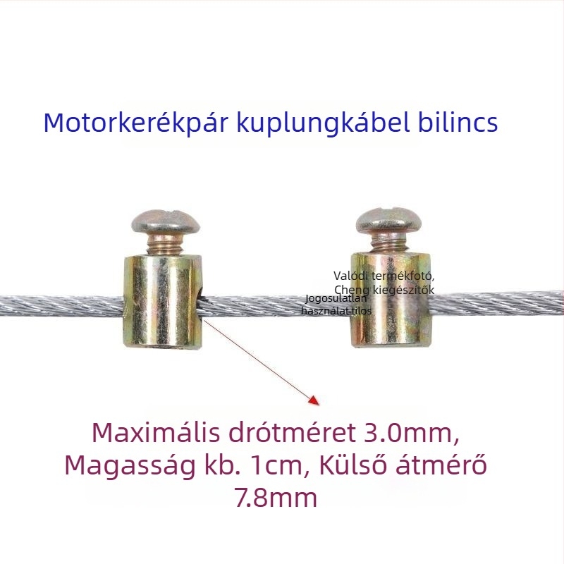 Gázpedál-kábel vége motorkerékpárokhoz és mini kultivátorokhoz