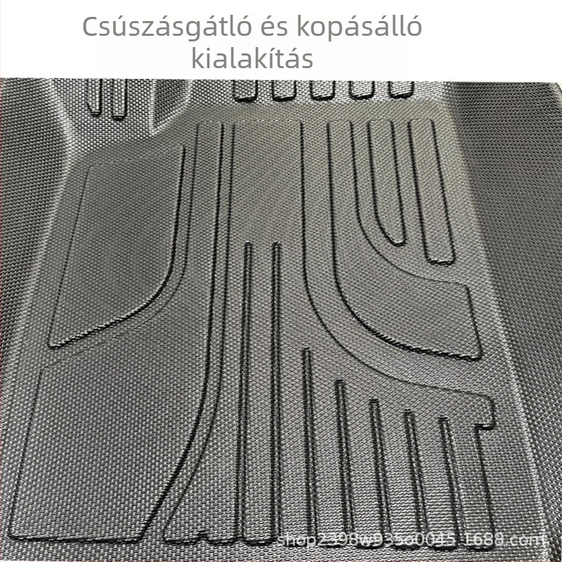 Univerzális négy darabos autópadló-matrica készlet, medencés alakú, PVC anyagú, csúszásmentes