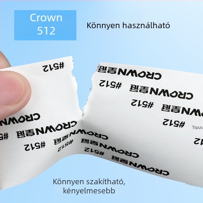 CROWN 512 Kétoldalú ragasztószalag, erős tapadással, ultra vékony, hőálló fém- és műanyag alkatrészekhez, autóipari szalag
