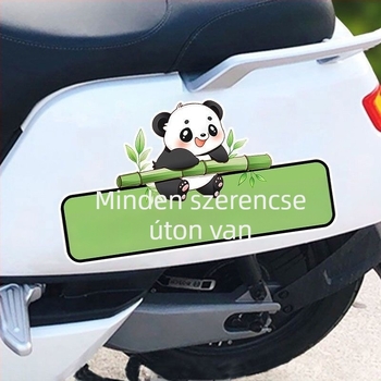 Személyre szabható szöveges matrica autókhoz és motorkerékpárokhoz, vízálló karosszériamatrica a karcolások elfedésére, rajzfilmszerű dizájn