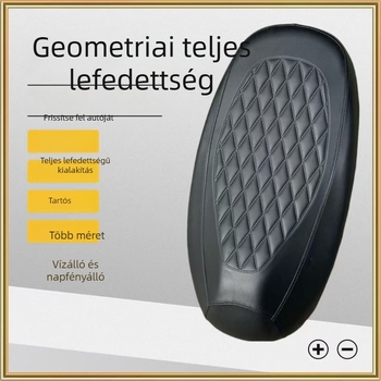 Bőr ülésvédő elektromos járművekhez, vízálló, napvédő és hőszigetelő párnával, univerzális robogóülés huzat