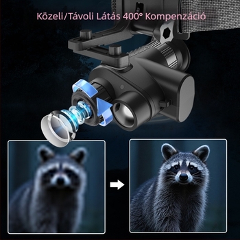 4K infravörös éjjellátó – fejre szerelt monoculus, kültéri digitális teleszkóp