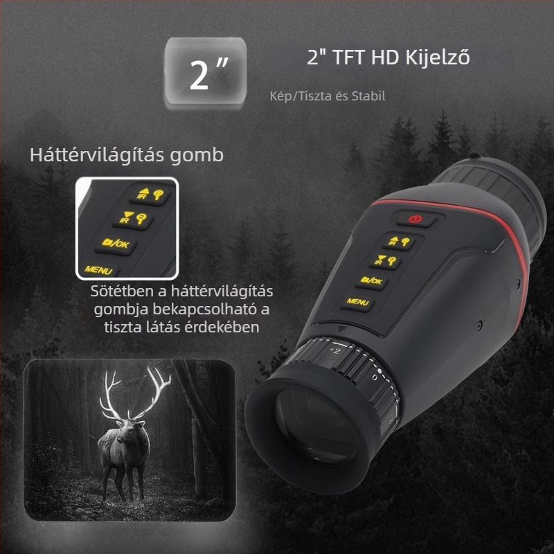 NV4300 Monokuláris éjjellátó készülék – 4K HD infravörös, kemping és vadmegfigyelés, 21x nagyítás