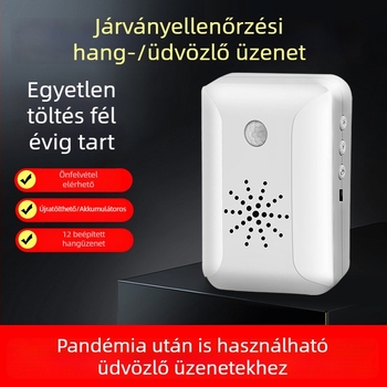 Infravörös szenzoros bejárati csengő hangos figyelmeztetéssel – üzletek és otthonok számára.