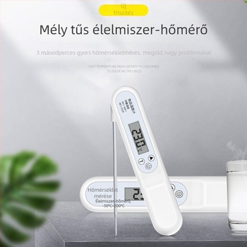 Összecsukható élelmiszerhőmérő szonda – nagy pontosságú elektronikus hőmérő tejhez, vízhez, olajhoz és sütéshez