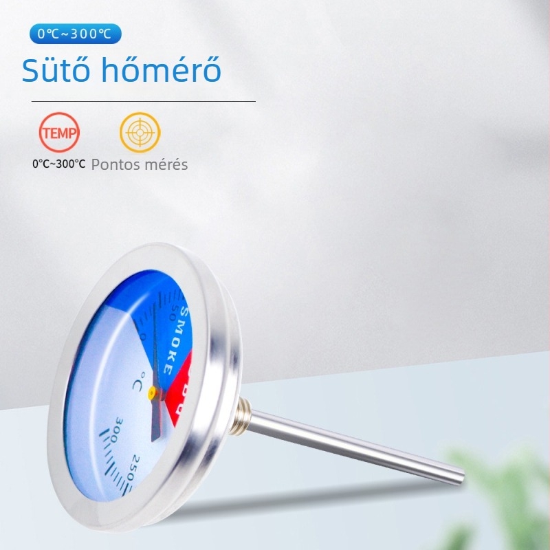 Kétfémes hőmérő BBQ-hoz és sütőhöz, 300°C, 52 mm, modell X20