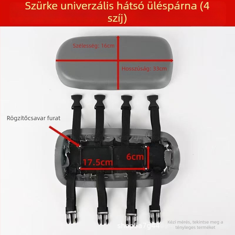 PU bőr elektromos kerékpár ülésvédő, vízálló és UV-védett, hátsó ülés párna, univerzális modell