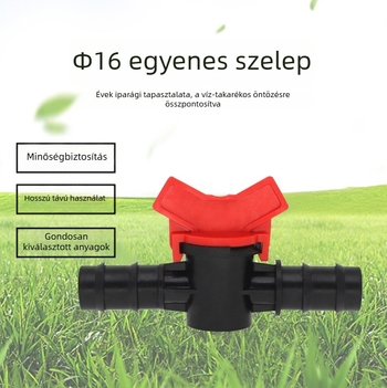 Chenghong 16 mm-es egyenes áteresztő folyamatszabályozó szelep mezőgazdasági öntözéshez, POM anyag, kopásálló tömítés