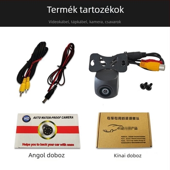 AHD 720p autóhátsó kamera, külső vízálló, csillagfényes éjszakai látás, tolató kamera