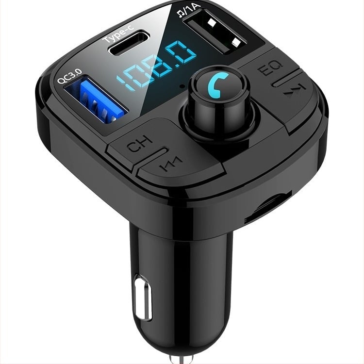 BT29 autós MP3 lejátszó Bluetooth-készülék, hands-free funkcióval, FM transmitter és vevő, USB-támogatás, cigarettagyújtó típusú