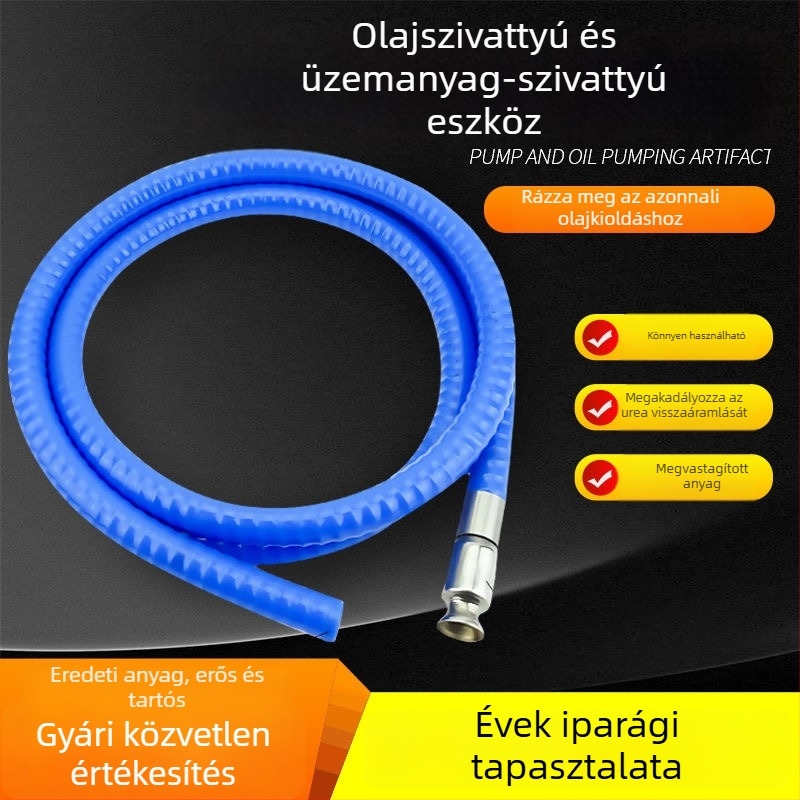 Kamionhoz készített üzemanyag- és vízátviteli tömlő, PVC acélhálós erősítés, benzin és dízel átviteli
