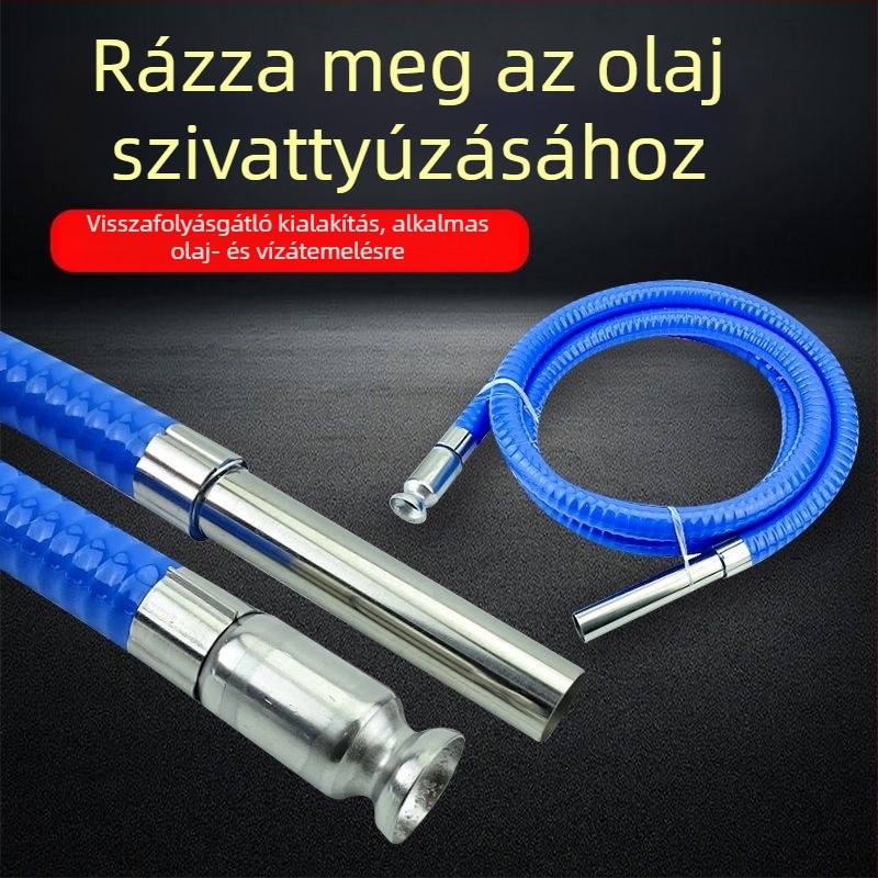 Kamionhoz készített üzemanyag- és vízátviteli tömlő, PVC acélhálós erősítés, benzin és dízel átviteli