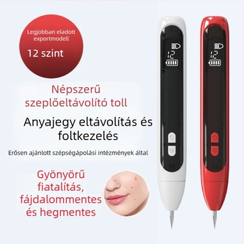 Doellie 12-fokozatú anyajegy- és pigmentfolt eltávolító toll, arcbőr kozmetikai eszköz dupla LED világítással