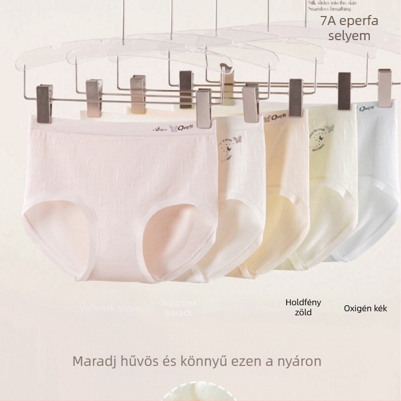Manna 3050: női varrat nélküli modal antibakteriális mulberry selyem alsónemű, 5 darabos készlet