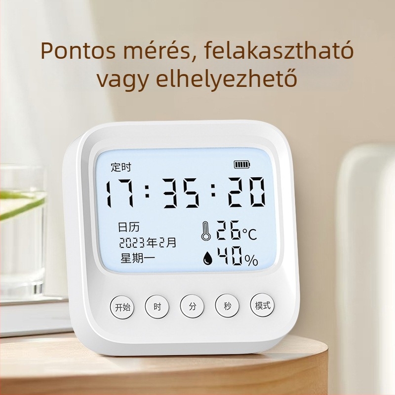 Belső hőmérő otthonra – pontos hőmérséklet- és páratartalom kijelző, babaszobába