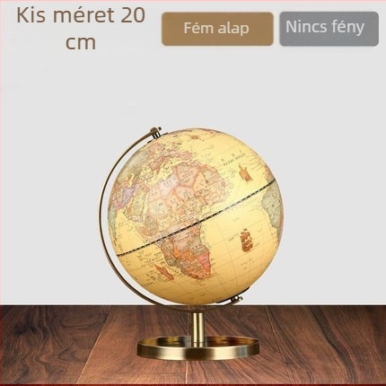 Retro földgömb díszítés íróasztalhoz és irodába, világ térkép otthon