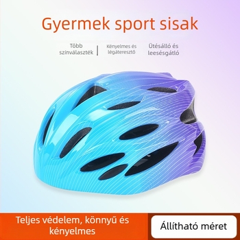 Gyermek kerékpár- és sportsisak, 3–14 éveseknek, uniszex, tanuláshoz, görkorizáshoz és rollerezéshez