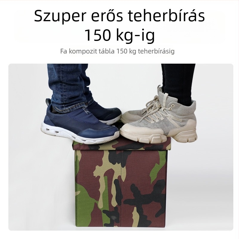 Kamuflált autótoalett, hordozható és összecsukható, kültéri kempingezéshez, felnőtteknek és gyerekeknek