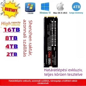 4TB-os SSD meghajtó M.2 NGFF interfesz Pro 1080