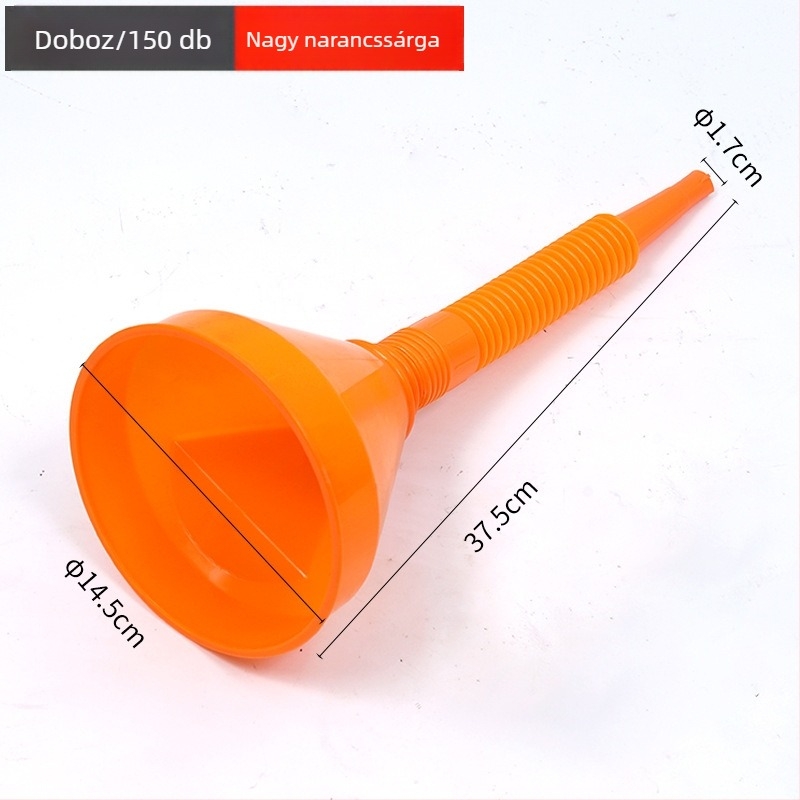 Nagy méretű autóolajöntő tölcsér – többfunkciós
