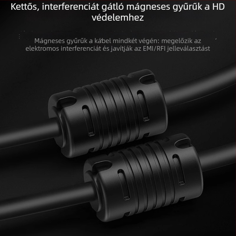 Rongxuan HDMI-kábel, 4K60Hz, számítógép/Notebookhoz, digitális nagyfelbontású kábel projektorhoz és set-top boxhoz, verzió 2.0