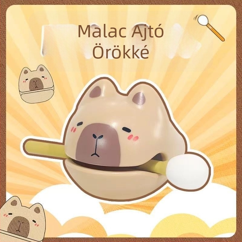 Capybara asztali dekoráció stresszoldásra – irodai dísz, ajándék születésnapra vagy Anyák napjára