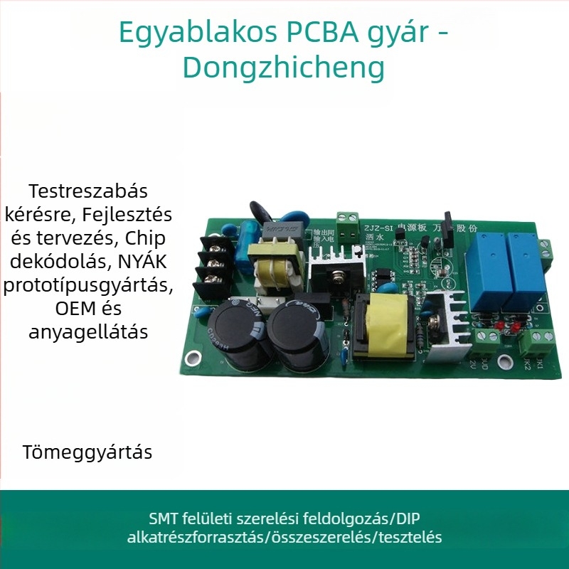 PCBA vezérlő panel, klónozás és dekódolás prototípushoz, SMT-összeszerelés, FR4 PCB, forrasztás