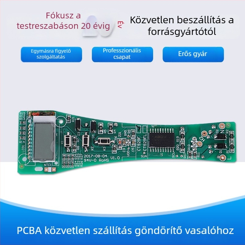 Kétoldalas réz PCB hajegyenesítő és göndörítő készülékhez — tápegység-vezérlő panel
